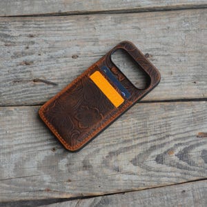 Custodia in vera pelle per Google Pixel, Google Pixel 9 Pro XL, Pixel 9 9a, cover posteriore con slot