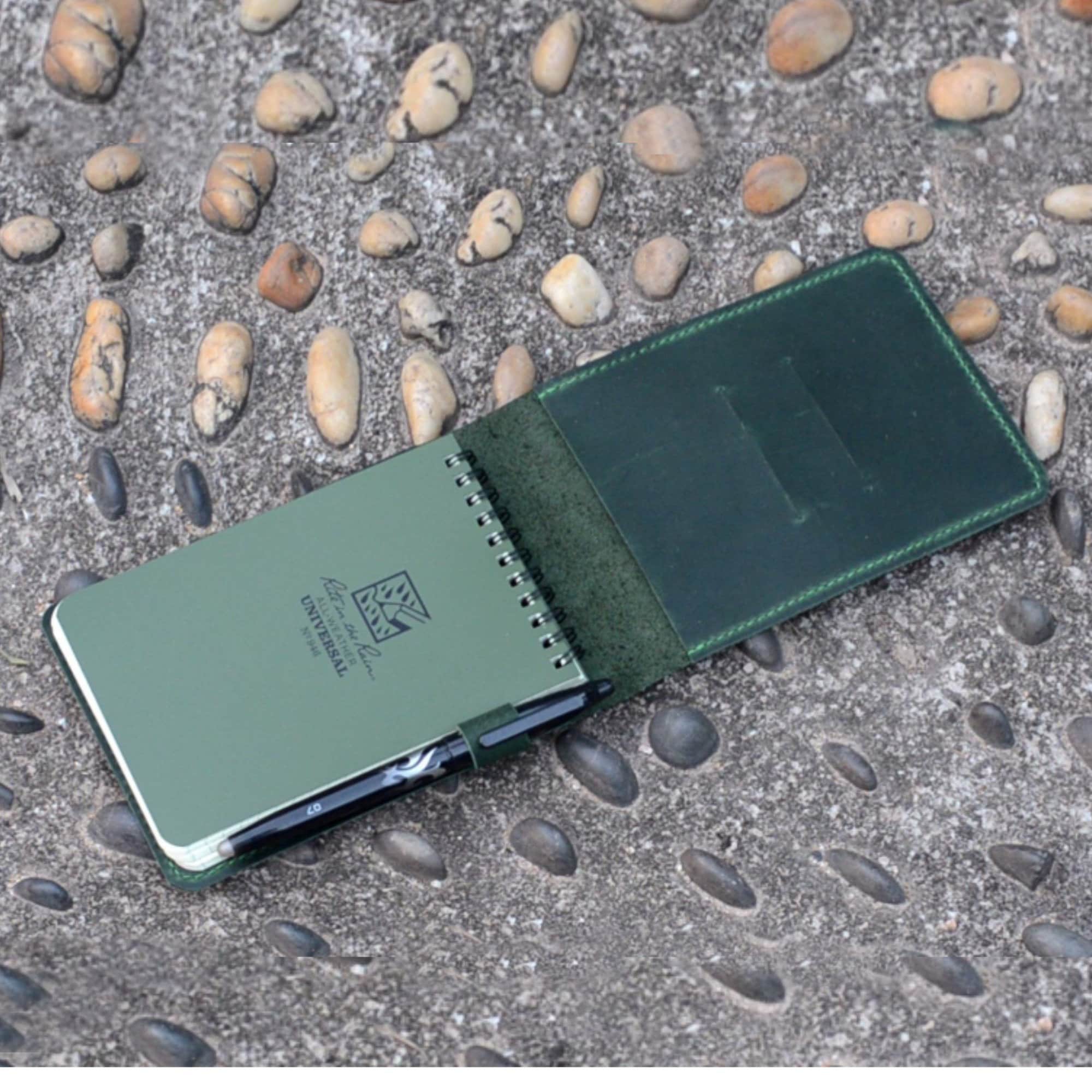 Personalized Genuine Leather Notebook Cover for Rite in the Rain 3 X 5 ...