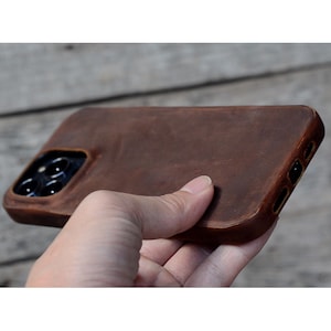 Portefeuille en cuir véritable pour iPhone 15 Pro Max / 15 pro / 15 plus / 14 / 13 pro / 13 mini / 12 / 11 XS Max / XR Wallet Etui portefeuille en cuir gaufré image 3