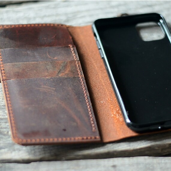 Genuine Leather Wallet Google Pixel 4a 