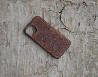Genuine leather Wallet IPhone  12 mini 13 mini  Case leather Case back cover case