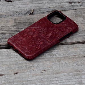 Cartera de piel auténtica para iPhone 13 Pro Max / 13 pro / 13 mini / 12/ 12 Por / 11 XS Max / XR para hombre o mujer, funda roja