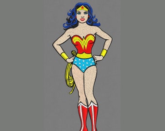 embroidery design Wonder Woman 5x7 pes hus jef vip vp3 dst exp