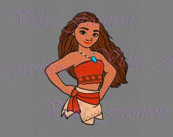 embroidery design Moana Disney Princess pes hus jef colour chart