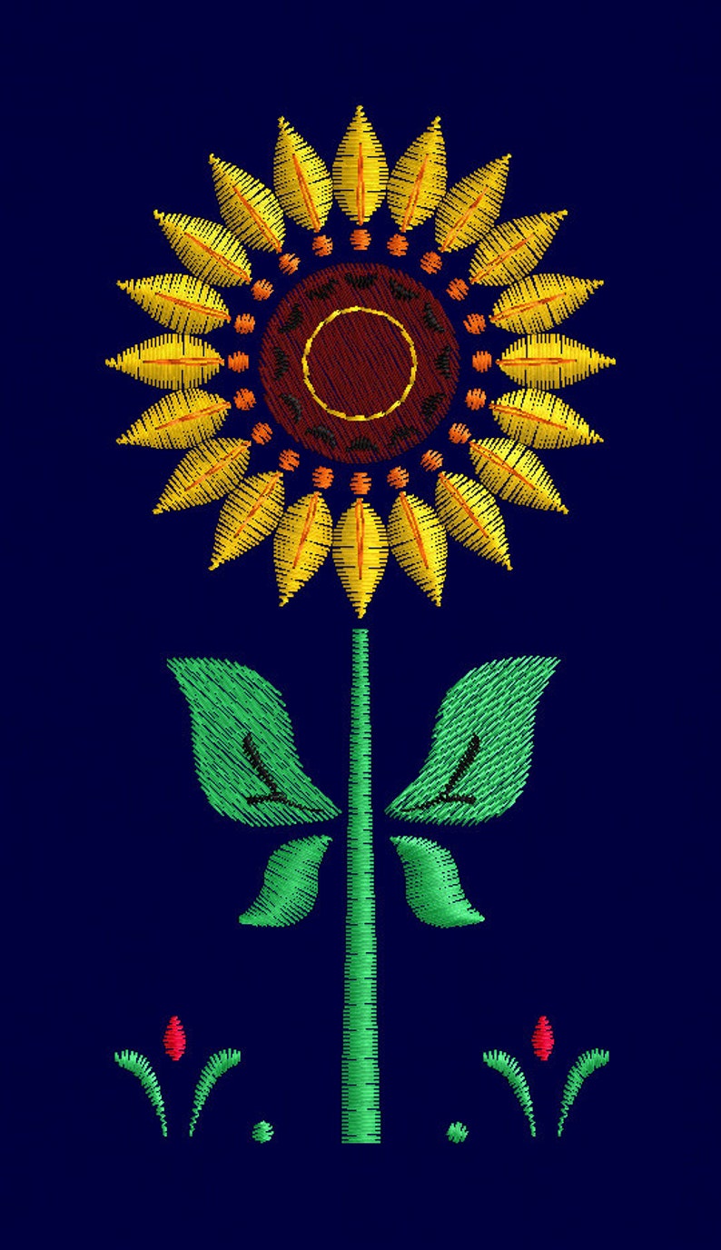 Frozen Anna Sunflower Fever dress embroidery design 4x4 inches Etsy