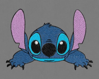 embroidery design Lilo and Stitch 4 sizes pes hus jef vip vp3 dst exp xxx colour chart