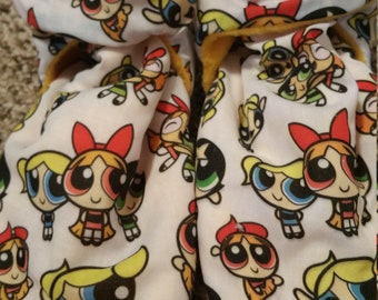 Powerpuff girls slippers, size 10 - 11