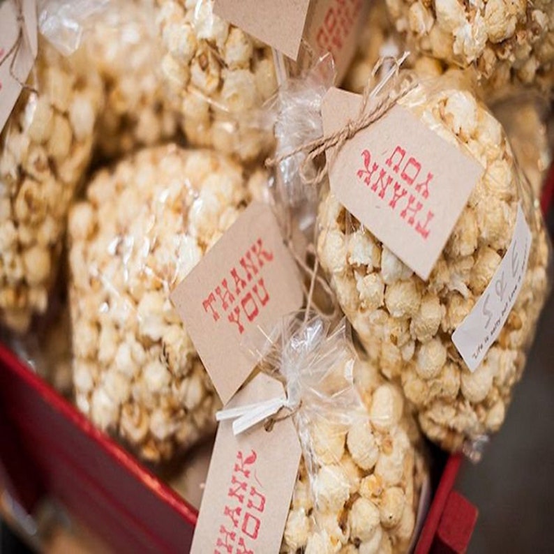 200 POPCORN BAGS 4x2x8 Clear Gusseted Poly Etsy