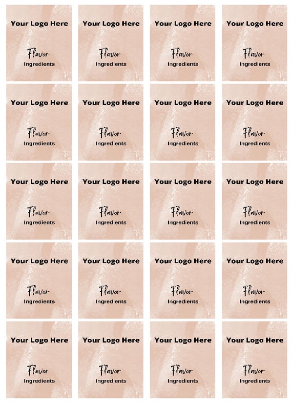 Waterproof lip balm labels