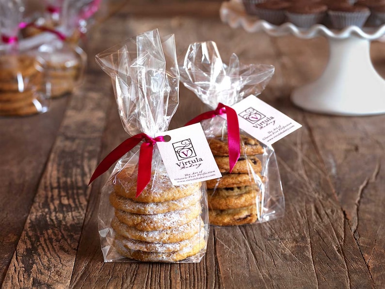 100 COOKIE BAGS 4x2x8 Clear Gusseted Poly Etsy