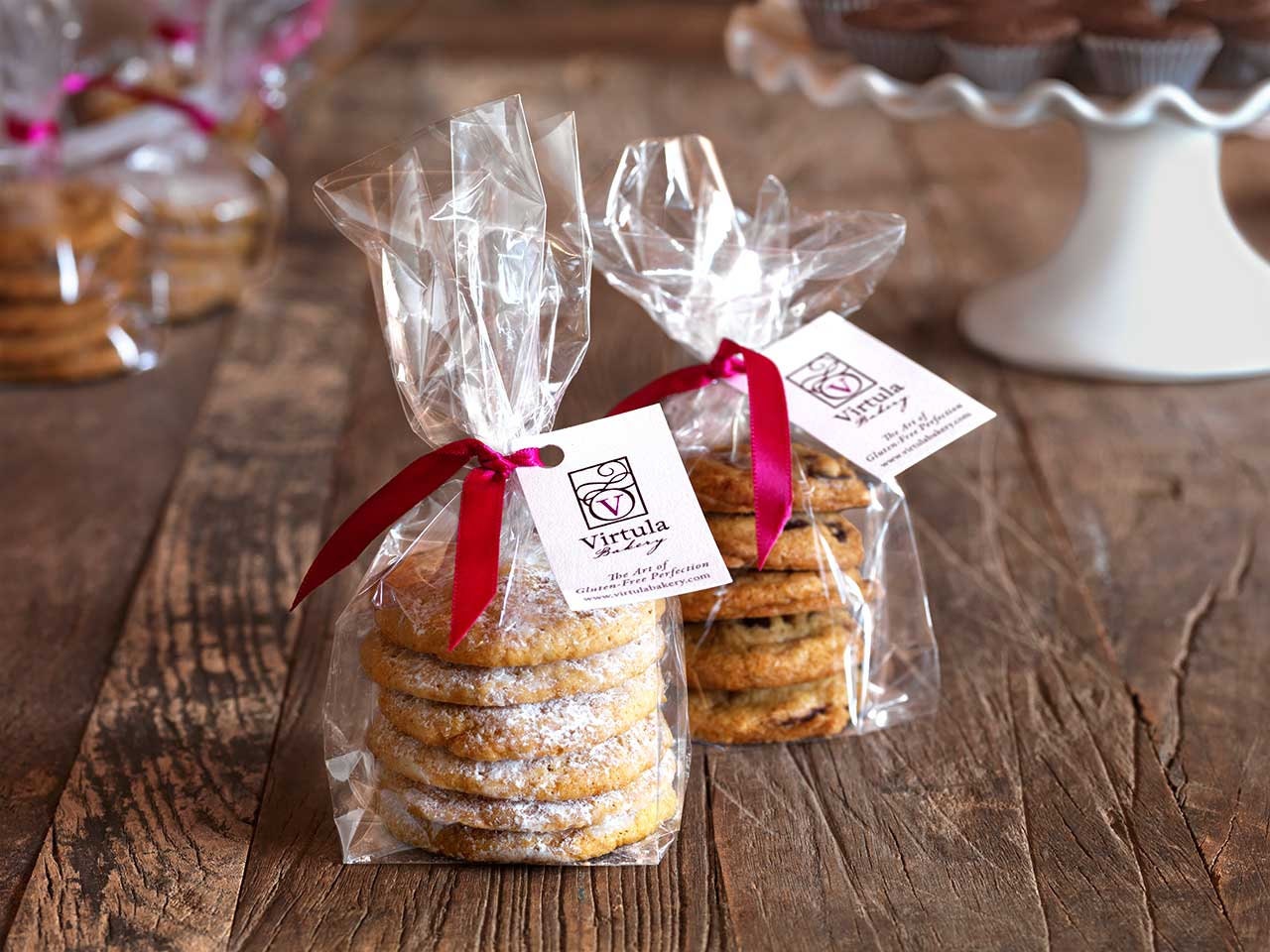 Comfort Cookies - decorative gift bags crystal clear cello bag