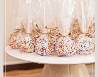 100 CAKE POP Packaging Bags 4&quot;x2&quot;x8&quot;  Clear Gusseted Poly Wholesale - Ready to Ship - BPA Free
