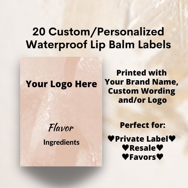 Large personalised sticky labels