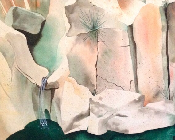 Items similar to Original Watercolor Painting - valuable vintage fine