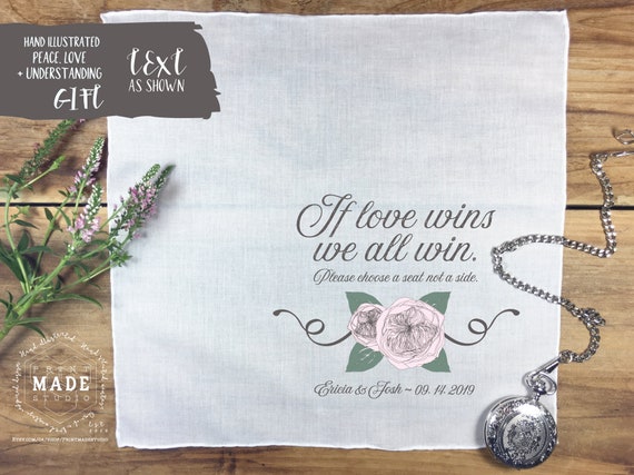 Peace Handkerchief Family Love Handkerchief Unity Handkerchief