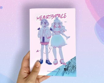 Heartspace B grade - Comic Book Zine pastel