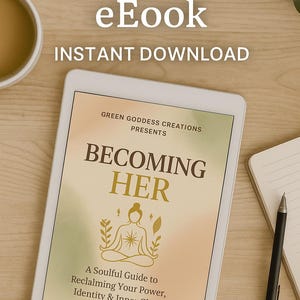 Becoming HER | Self Growth eBook for Women | Confidence, Empowerment & Personal Development Journal Guide