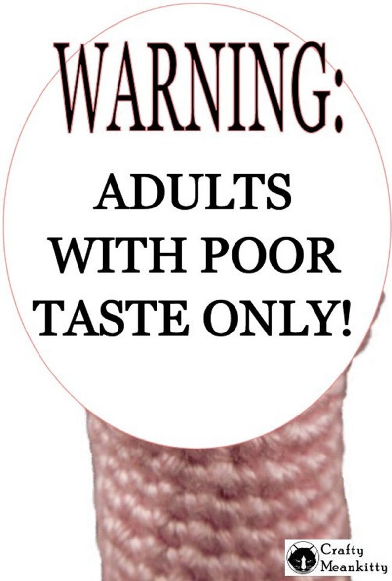 Inappropriate Crocheted Man Part Adults Only Please Etsy