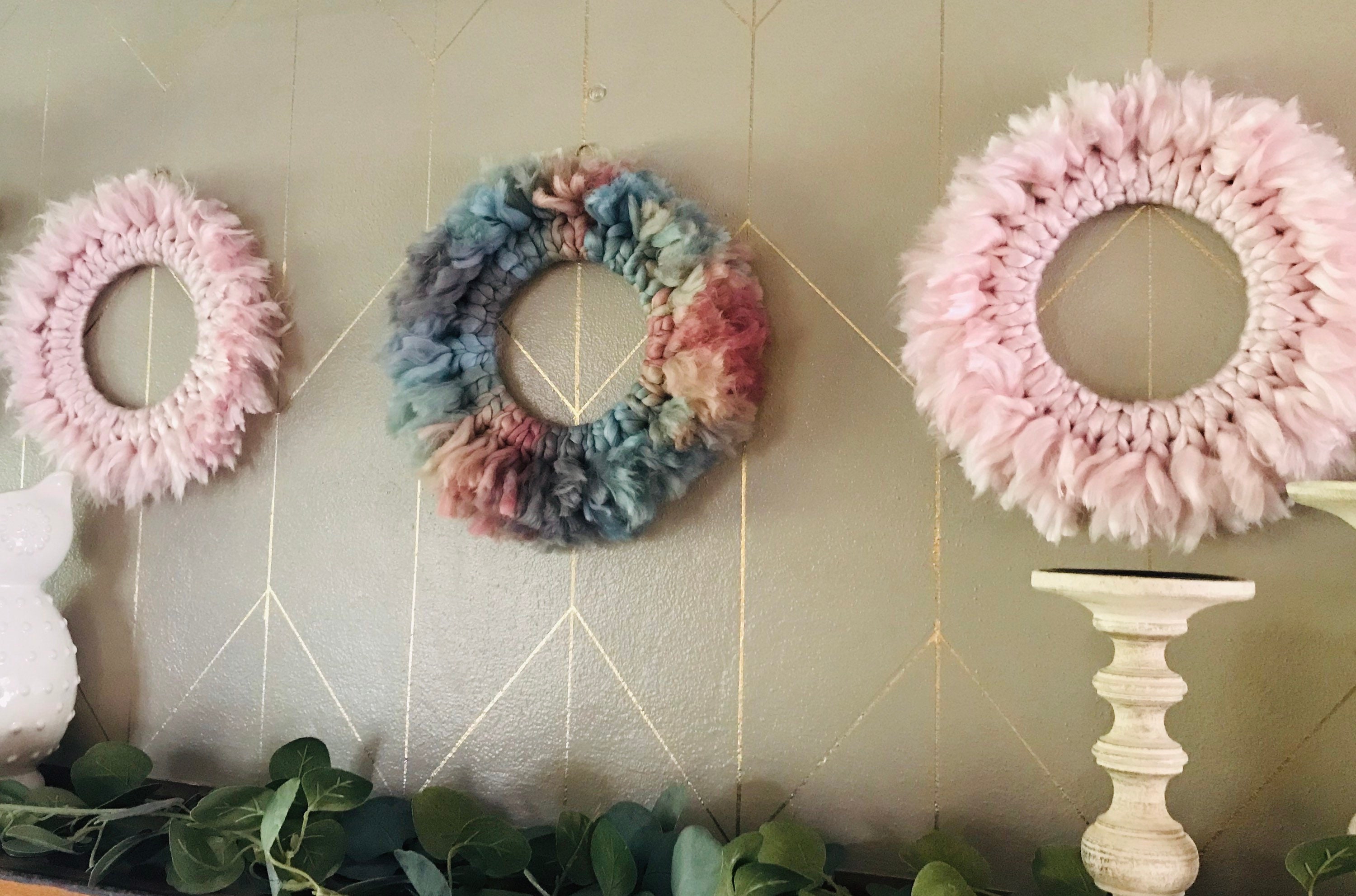 Mini knit wreaths Etsy