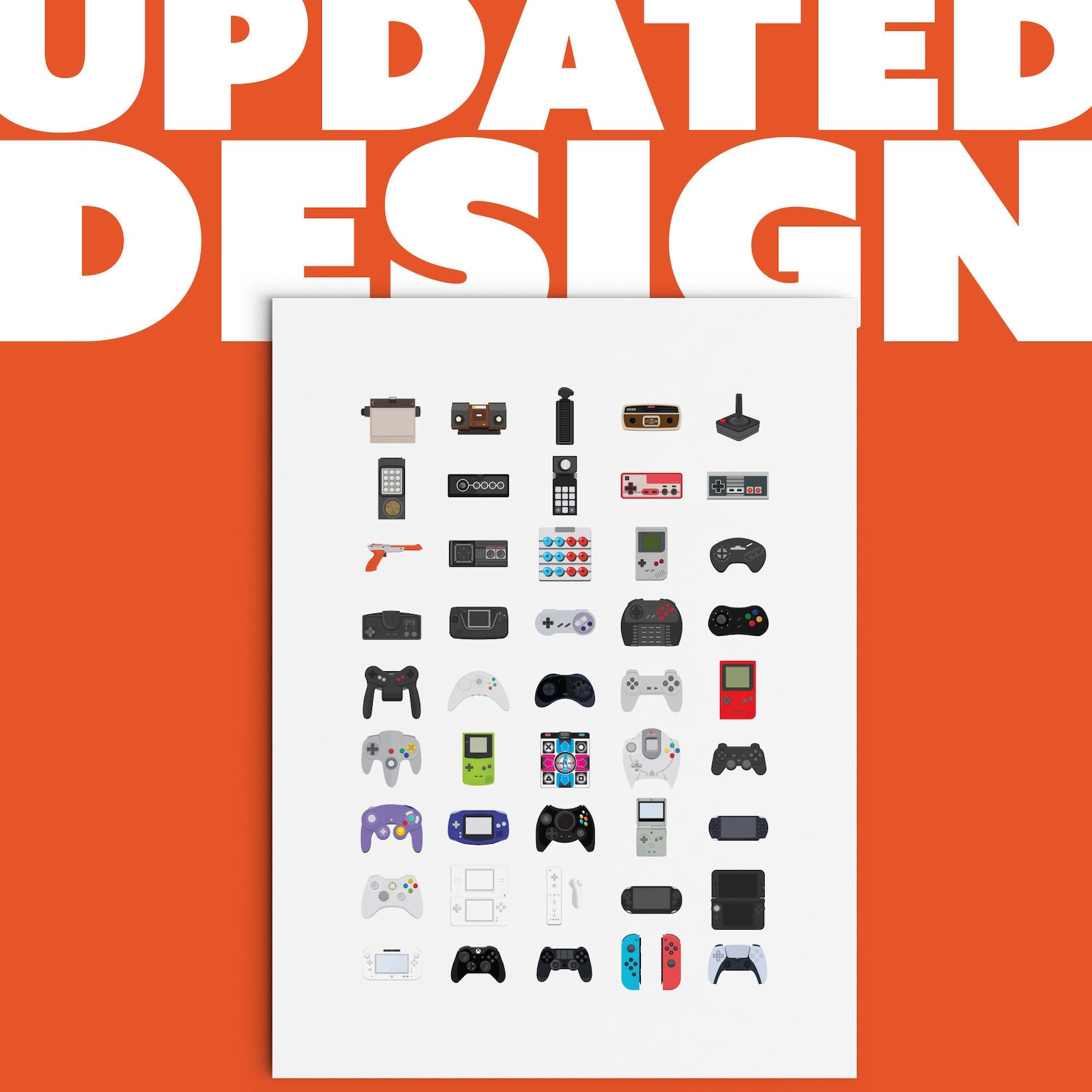 Videogame Controllers Poster Birthday Gift Christmas Gift | Etsy