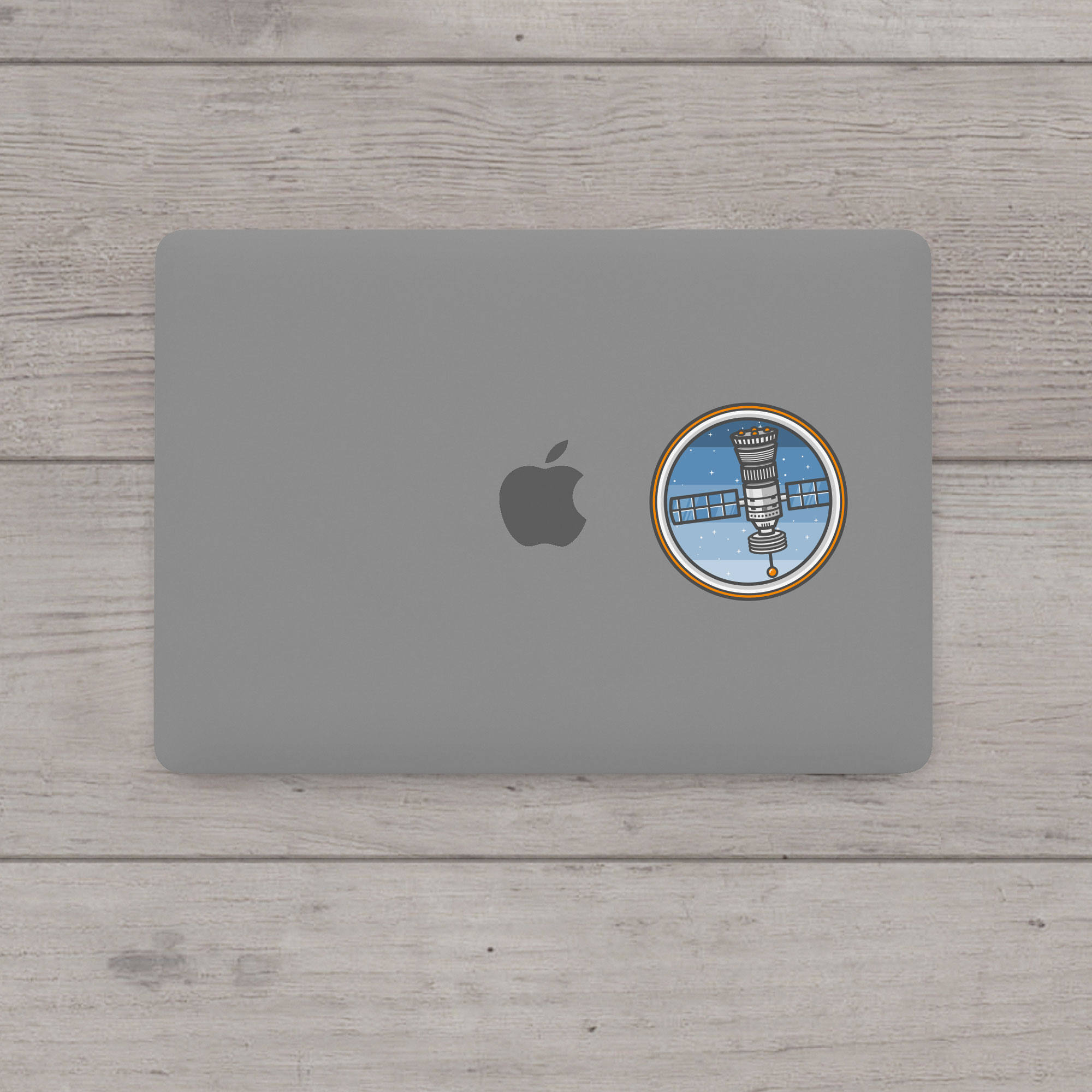 Satellite Sticker, Space Illustration, Weatherproof Vinyl Decal - Etsy