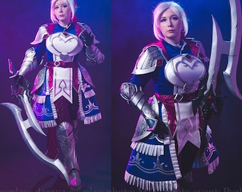 Full Cosplay of Battle Queen Diana, Female cosplay game armor