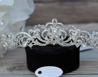 Swarovski Tiara, QuinceaneraTiara, CrystalTiara ,Wedding Tiara ,Crown , Wedding Headpiece, Bridal Tiara, Crystal Headpiece, Bridal Headpiece