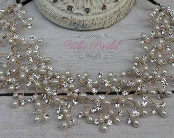 FAST Shipping!! Bridal Halo, Bridal Wreath, Swarovski Halo, Crystal Wreath