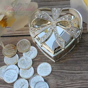 Arras de mariage, Arras de Boda, pièces de l'unité, coffre de trésorier Arras de mariage, mariages d'argent Arras, 13 pièces de l'unité de mariage