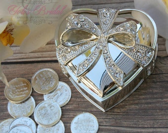 Wedding Arras, Arras de Boda, Unity Coins, Treasurer Chest Wedding Arras, Silver Wedding Arras, 13 wedding Unity Coins