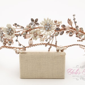 FAST SHIPPING!!! Rose Gold Swarovski Hair Comb, Wedding Hair Comb, Crystal Hair Comb, Swarovski Hair Comb, Headpiece, Crystal Headpiece