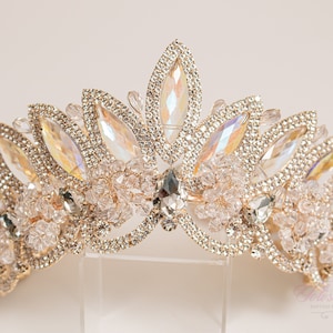 FAST SHIPPING!!! Gold Wedding Tiara, Gold  Crystal Bridal Tiara, Wedding Tiara, Crown, Princess Tiara, Quinceañera, Sweet 16 Headpiece