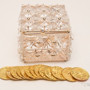 NEW!! Gold Wedding Arras,  Wedding Ring Box, Unity Coins, Treasurer Chest Wedding Arras, Gold  Wedding Arras, Wedding Gift.