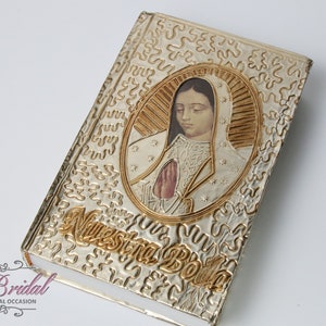 SCHNELLER VERSAND!! Spanische Hochzeitsbibel, Unserer Lieben Frau von Guadalupe, Virgen Mary Bibel, Hochzeitsgeschenk, Hochzeitsbibel, Spanische Bibel, Biblia, Hochzeit