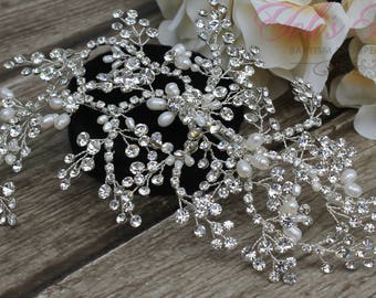 FAST SHIPPING!!! Silver Bridal Hair Comb, Wedding Hair Comb, Crystal Hair Comb, Swarovski Hair Comb, Crystal Headpiece, Bridal Headpiece