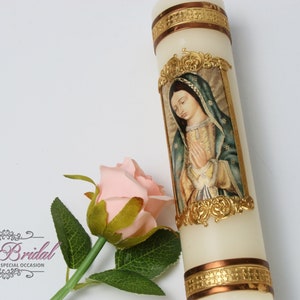 ENTREGA RÁPIDA!! Linda vela dourada para qualquer ocasião, vela de casamento, vela de batizado, vela de batismo, vela de comunhão, confirmação