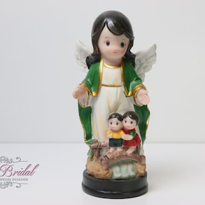 FAST Shipping! 8&quot; Children&#39;s Statue, Guardian Angel Statue, Baptism Gift, Confirmation, Communion, Catholic Gift, Guardian Angel