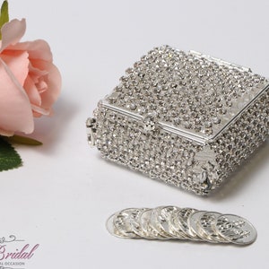 FAST SHIPPING!! Silver Wedding Arras, Arras de Boda, Unity Coins, Wedding Arras, Silver Wedding Arras, 13 wedding Unity Coins, Anniversary