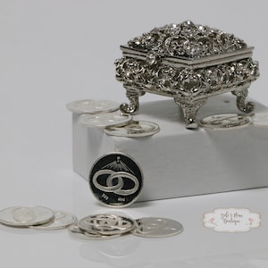 FAST SHIPPING!!! Silver Sterling Silver Unity Coins, Wedding Coins