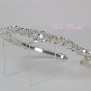SCHNELLER VERSAND!!! Silber Stirnband, Brautjungfer Silber Stirnband, Hochzeit Stirnband, Kristall Stirnband, funkelnde Kopfschmuck, Stirnband