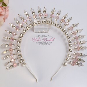 FAST Shipping!!! Gold Halo Crown, Bridal Wreath, Bridal Headband, Wedding Headband, Bride Tiara, Rhinestone Halo, Crystal Wreath