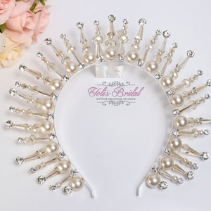 FAST Shipping!!! Silver Halo Crown, Bridal Wreath, Bridal Headband, Wedding Headband, Bride Tiara, Rhinestone Halo, Crystal Wreath
