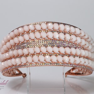 FAST SHIPPING!!! Rose Gold Headband, Bridesmaid Rose Gold Headband, Wedding Headband, Crystal Headband, Pearl Headband, Gold Headband
