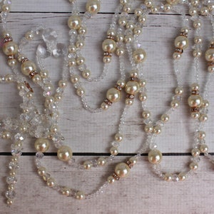 FAST SHIPPING!!! Rose Gold Unity Cord with Pearls, Beautiful Sparkling Wedding Lasso, Pearl Bridal Unity Cord, 50th Anniversary Wedding Gift