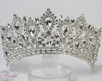 FAST SHIPPING!!! Beautiful Silver Crown, Gorgeous Silver Tiara, Stunning Sparkle Silver Tiara, Silver Tiara, Silver Tiara, Silver Crown