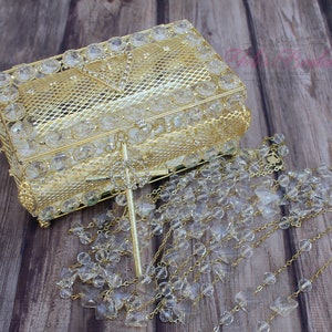 FAST SHIPPING!! Beautiful Wedding Lasso and Box Set in Gold, Wedding Lasso, Wedding Unity Cord, Wedding Gift, Unity Cord