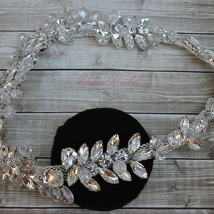 FAST Shipping!!! Silver Bridal Halo, Sparkle Wreath, Bride Headband, Wedding Headband, Bride Tiara, Sparkling Halo, Crystal Wreath