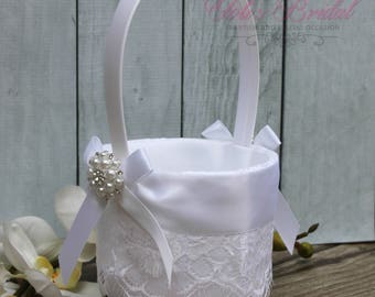 big flower girl baskets