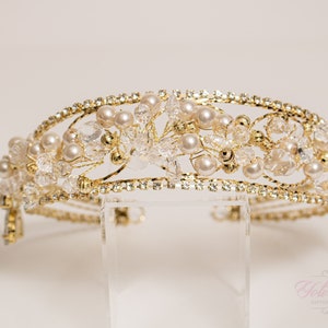 FAST SHIPPING!!! Gold Headband, Bridesmaid Gold Headband, Wedding Headband, Crystal Headband, Pearl Headband, Gold Headband