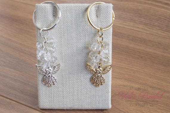 ZWWOGE 16 Pendentifs Ange Gardien - Porte-Bonheur Pour Baptême, Communion, Mariage Et Cadeaux Invités